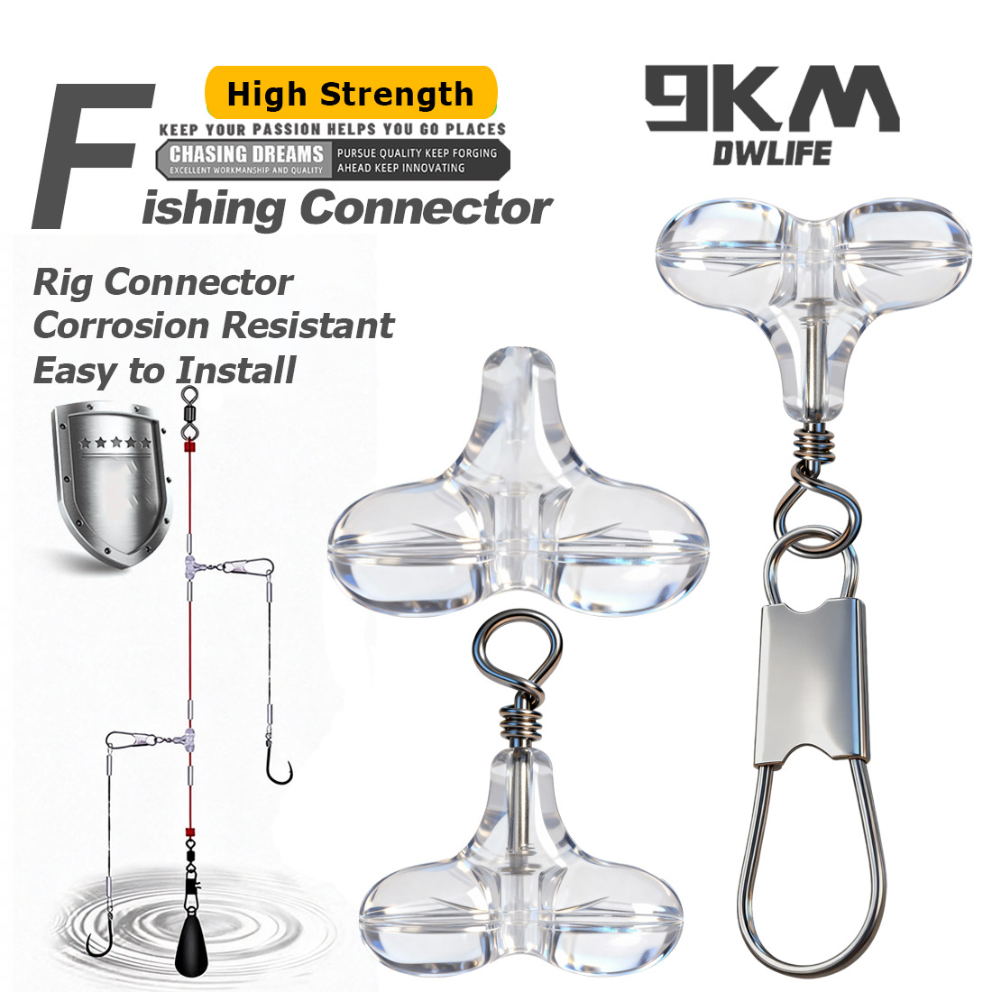 9KM T-förmige Angelperlen mit  – Fishing Lure Accessories Bewertung und Preis