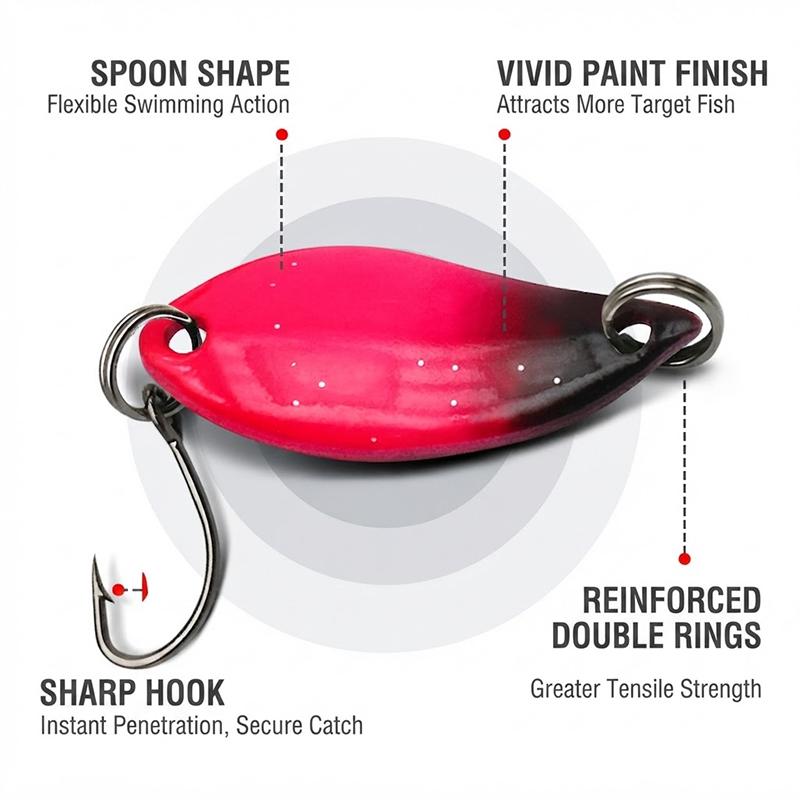 2,5 g Angelköder in Form einer – Fishing Lure Spoon Bewertung und Preis