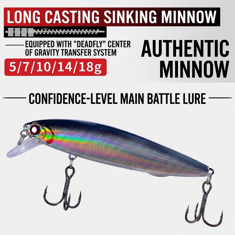 Sinkende Minnow-Angelköder, La – Fishing Lure Jerkbait Bewertung und Preis